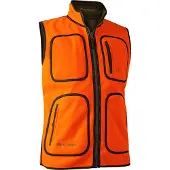 Deerhunter Gamekeeper Reversible Fleece Vest Men Safety Orange L