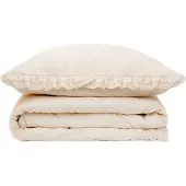 Homla Vuodevaatteet | MOISES | puuvilla beige pitsillä | 220x200 + 2*70x80 cm | 843735 | 843735