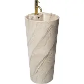REA Blanka Natural Matt Marble Vapaasti seisova keraaminen pesuallas
