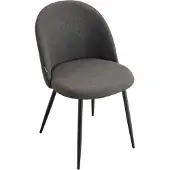 Homla Ampla moderni ruokatuoli, tummanharmaa, 47×56×78 cm