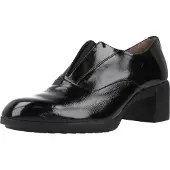 Wonders for woman. H-6704_2024_5792 Reghost 04 Black Leather Shoes (36), 3 to 5 cm, None, Casual, Classic, Patent Leather