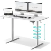 Sense7 Nojo electric desk 120x60 White