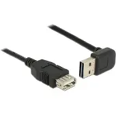 DeLOCK Cable Easy USB-A -jatkokaapeli, 2m, Musta
