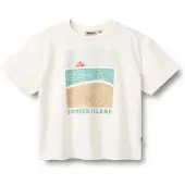 Wheat T-Shirt S/S Leslie - White - 140