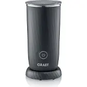 Graef MS402, Automaattinen maidonvaahdotin/-lämmitin, Musta, Ruostumaton teräs, 115 ml, 230 ml, 0,24 L