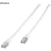 Vivanco CAT6 RJ45 - RJ45 Network lead 1m White