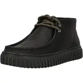 Clarks for man. 26178264 Torhill Hi leather ankle boots black (43), Flat, Laces, Casual