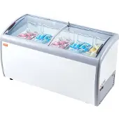 Vevor -jäätelövitriineri kaupalliseen käyttöön, 460 litran arkkupakastin, siirrettävä lasikantinen syväpakastin, ravintolan gelato-dippikaappi 5 lankakorilla, 2 liukulasiovea, lukittavat pyörät, valkoi