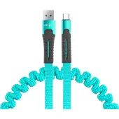 Amio KABEL DO ŁADOWAREK USB+USB-C 120CM