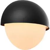 Nordlux Ulkoseinävalaisin Scorpius Round, himmennettävä, Musta, Synteettinen materiaali,