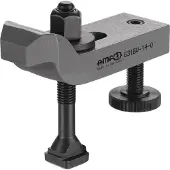 AMF Kiristysrauta DIN 6316V 22/43-92mm kaareva, säädettävällä tukiruuvilla