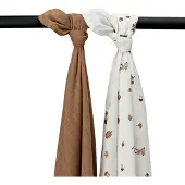 Meyco Baby Forest Animals 120x120 Cm Musliini 2 Yksiköt