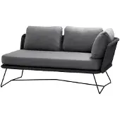 Cane-Line Horizon 2-Pers. sohva vasen moduuli sis.. Grey Nat