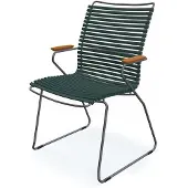 Houe Click käsinojallinen tuoli korkea pine green/grey bambu