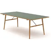 Houe Hekla pöytä 208x95cm tummanvihreä öljytty tammi