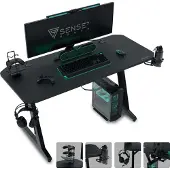 Sense7 Nomad Classic Desk Black 140x60 cm