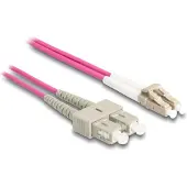 DeLOCK 87916, 1 m, OM4, LC, SC