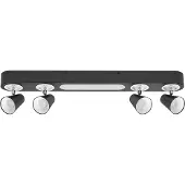 Ledvance LED- Neptune, 4 spottia, musta Neptune, Musta, Olohuone/ruokailutila, Metalli