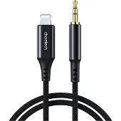 Choetech AUX009 Valaistus / mini jack 3.5mm kaapeli 2 m - musta