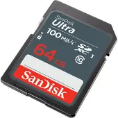 SanDisk Ultra 64GB SDXC Mem Card 100MB/s (SDSDUNR-064G-GN3IN)