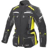 Büse Highland II Naisten Tekstiilitakki Musta/Neonkeltainen Naiset, size 40