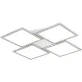 LUCANDE Led Ilira , himmennettävä, Alumiini/harmaa/sinkki, Keittiö, Alumiini, Moderni