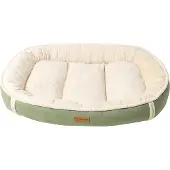INF Mokkanahka Flanelli Nest Dog Bed Lemmikkien petimatto ruohon väri L