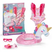 Baby Born Swim Set Unicorn 43Cm - Pink - ONE SIZE