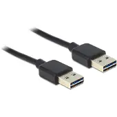 DeLOCK EASY-USB 2.0 USB-A -kaapeli, 5 m, musta