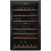 mQuvée Vapaasti seisova viinikaappi - WineExpert 66 Fullglass Black