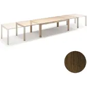 Skovby Sm24 pöytä lakattu pähkinäpuu 200-356(512)x100x73 cm