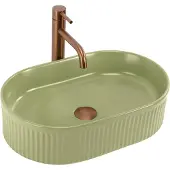 REA Vanda Pistachio Matt työtasoinen pesuallas