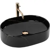 REA Nadia 50 Black Stone Kiiltävä pesuallas työtasolle