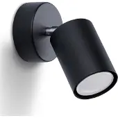 Sollux Lemmi 1 seinävalaisin GU10 18,5cm musta
