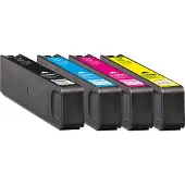 KMP AG – 1750,4005, 3 sivua, Musta, Syaani, Magenta, Keltainen, 4 kpl