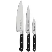 Tramontina Century 3 veitsen sarja: kuorintaveitsi 3", keittiöveitsi 6", kokkiveitsi 8”