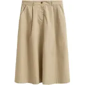 Gant Lightweight Pleated Chino Skirt - Beige - 40