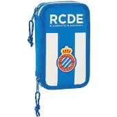 Safta Rcd Espanyol Small Double Filled Kynäkotelo