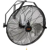 Vevor -seinätuuletin, 57 cm:n vedenpitävä seinätuuletin, 3 nopeutta, 4150 CFM, kaupallinen asuintuuletin varaston, kasvihuoneen, työpajan, terassin jäähdytykseen, musta