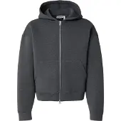 Weekday Simon Scuba Zip Hoodie - Grey - XL