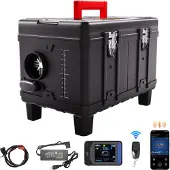 Vevor 5-8 kW diesellämmitin, 12 V/24 V monitoiminen dieselilmalämmitin, Bluetooth-sovellusohjauksella, kaukosäätimellä ja näytöllä, häkähälyttimellä, nopeasti lämpenevä kannettava diesellämmitin ajone