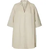 Selected Luisa-talia Linen Blend 3/4-hihainen Lyhyt Mekko