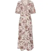 Cream Crtiah Dress - Pink - 36