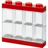 Room copenhagen Lego Minifigure Display Case 8 vitriini, punainen