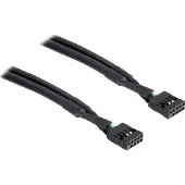 DeLOCK - USB-kaapeli - 10-nastainen USB-liitäntärasia (naaras) 10-nastaiseen USB-liitäntärasiaan (naaras) - 50 cm - 50 cm