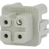 Harting Han 3A F -liittimen ruuvi.