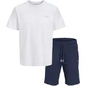 Jack & Jones Juoksupuku 'JJCOLLEGE' tummansininen / valkoinen