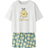 Name it Nkfnightset Boxy Lemon Noos - White - 122-128