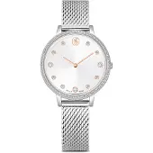 Swarovski Analoginen kello hopea