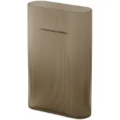 Muuto Ridge maljakko huurrettu lasi 35 cm Taupe